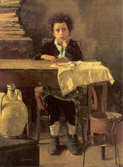 Mancini, Antonio The Poor Schoolboy china oil painting image